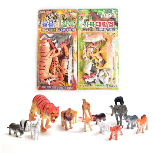 우동방구 동물의왕국,가축대탐험/모형 피규어 장난감