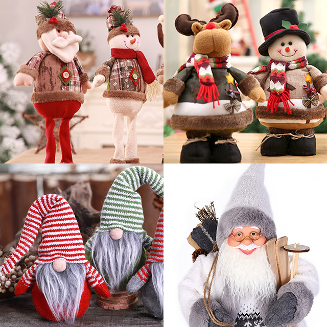 루돌프인형 눈사람 산타 할아버지 인형 크리스마스 트리 인형 장식 소품 파티 용품