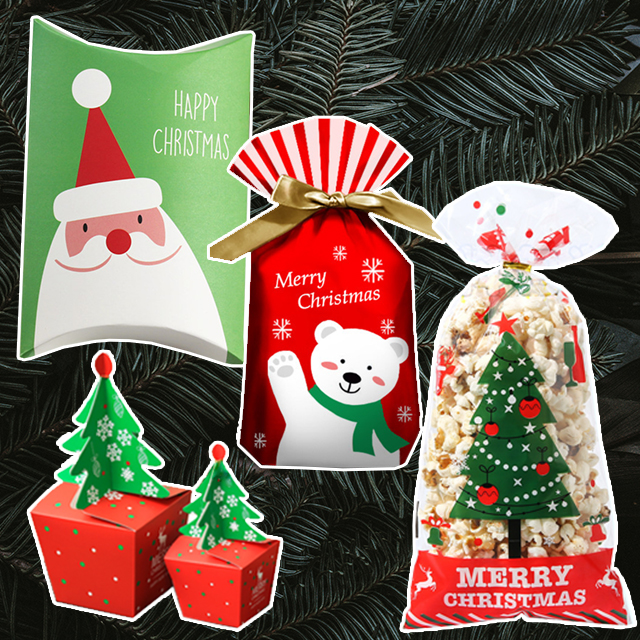 간식 선물 포장 구디백 스티커 크리스마스 쿠키 사탕 OPP 비닐 봉투 재료 어린이집 답례