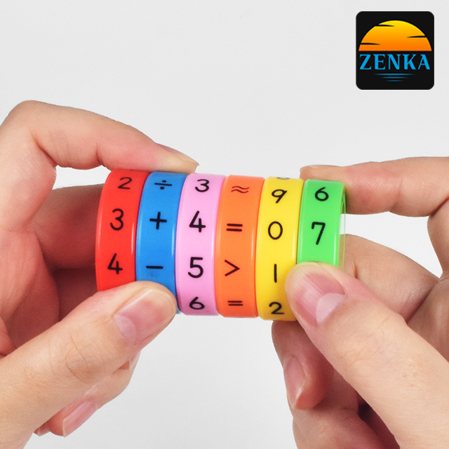 젠카 숫자 연산 큐브 수학 퍼즐 두뇌 발달 어린이 산수 학습 놀이 영재 미니 덧셈 맞추기
