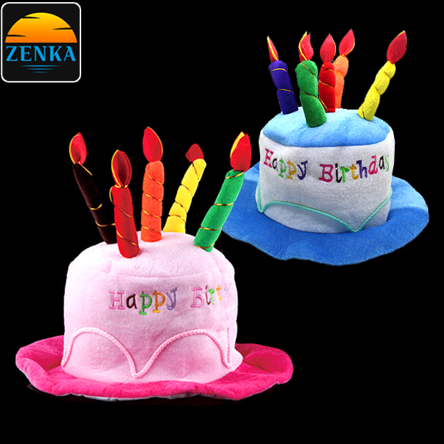 젠카 케이크 모자 생일 파티 축하 케잌 해피벌스데이 촛불 생일초 꼬깔 파티 이벤트 파티햇