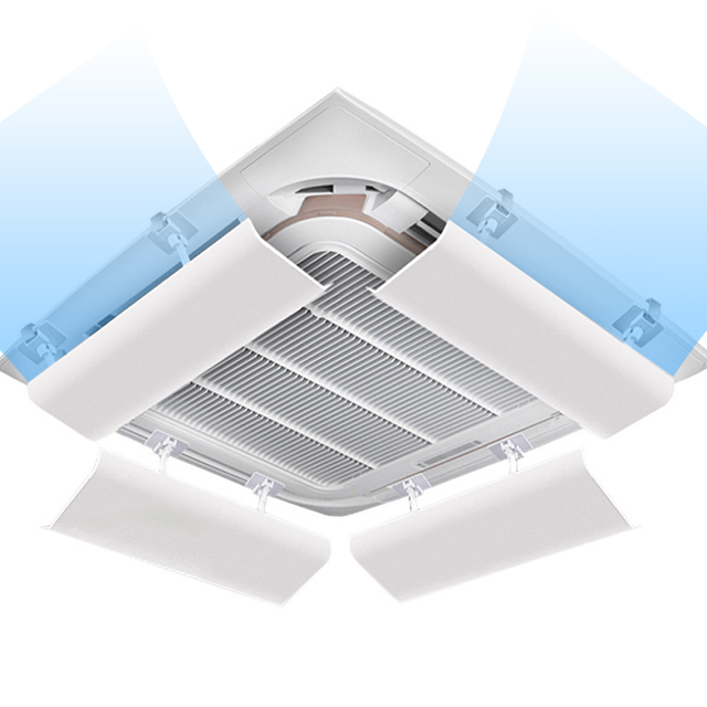 천장형에어컨바람막이 천장형 윈드바이저 시스템 가림막 가드 바람 가이드 간접 무타공